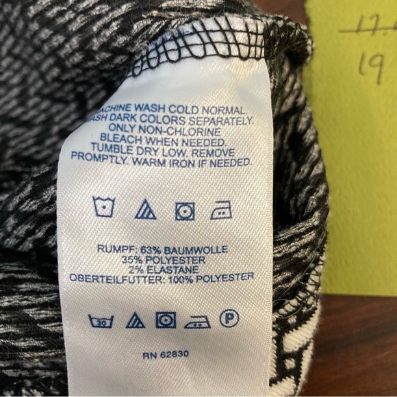 Lands End PETITE black and white herringbone Dress - Picture 9 of 9